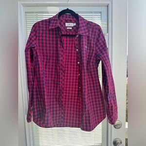 Vineyard Vines Blue & Navy Flannel Button Down Size 4